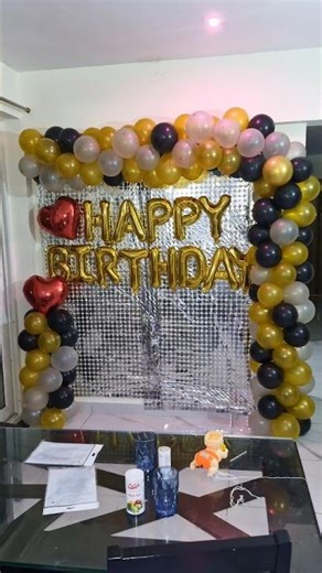 How To decorate room for birthday party #ytshorts #balloon #shortsvideo #partydecoration