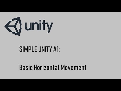 Simple Unity #1: Basic Horizontal Movement (2D)