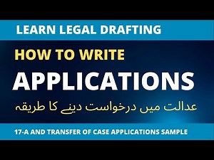 How to Write Court Applications