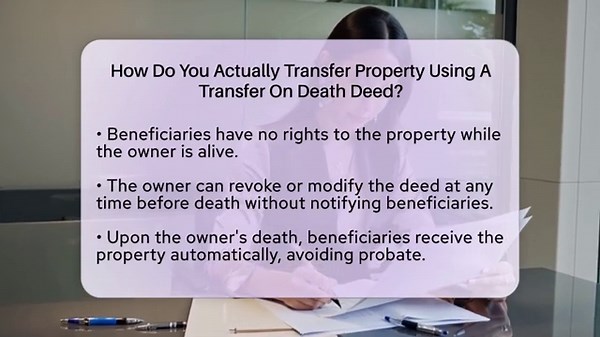 How Do You Actually Transfer Property Using A Transfer On Death Deed? - Wealth and Estate Planners