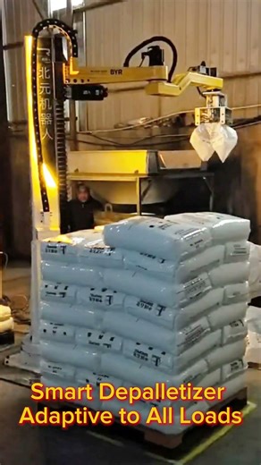 Smart Depalletizer, Adaptive to All Loads. #palletizer #depalletizing #unpacking #automobile