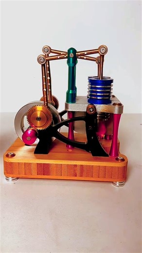 Real Mini Stirling Engine in Action ⚙️🔥#shorts#stirlingengine#engineering#satisfying#science