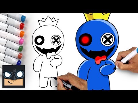 Rainbow Friends 🌈 How To Draw Withered Blue