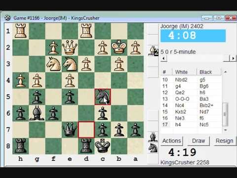 Nimzovich-Larsen attack: modern variation (A01) : LIVE Blitz (Speed) Chess #205 vs IM Joorge (2402)