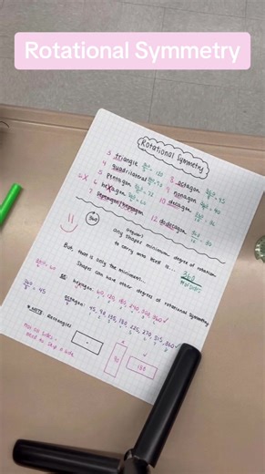 Rotational Symmetry ... #geometry #geo #geometryregents #highschool #highschoolteacher #teacher #geometryteacher #geometryregents #geometryregents2024 #rotationalsymmetry #shapes #rotation