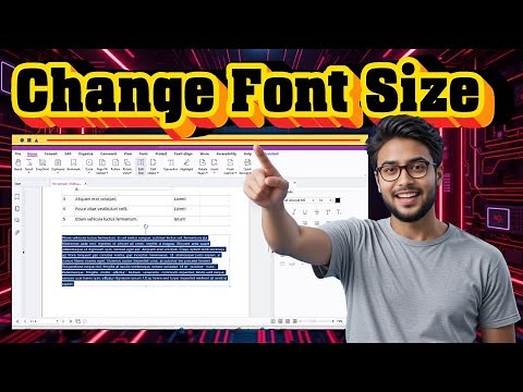 How To Change Font Size in Foxit PDF Editor - Quick Tutorial
