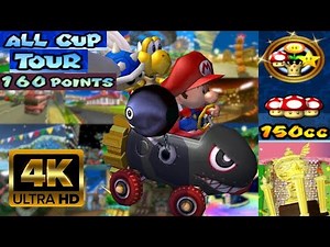 Mario Kart Double Dash!! - Grand Prix 150cc - All-Cup Tour (160 Points) [4K]