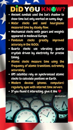 Ancient sundials used the Sun’s shadow to show time but only worked on sunny days.