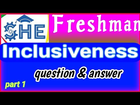 Inclusiveness freshman course exam and answers p_1 #freshmancourse #ethiopia_education #inclusivenes