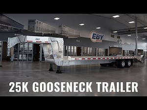 Eby 25K Gooseneck Aluminum Equipment Trailer