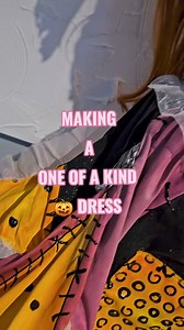 DIY Noghtmare Before Christmas Dress🎃 #sally #thenightmarebeforechristmas #sallycostume #costume #jackskellington #art #oogieboogie #disney #halloweencostume #halloween #diy #handmade | CherryAmaru