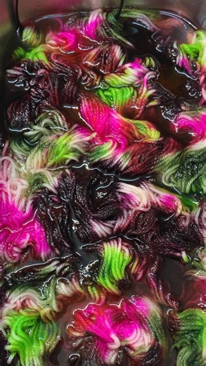 #ColorPlay #YarnExperiment #SurpriseColorway #StudioMagic #ColorAlchemy #HandDyedGoodness #HappyAccidents #IndieDyedYarn #FiberPlay #ColorLoversUnite #SpeckleAndSplash #OneOfAKindYarn #DyeDayFun #ColorwayCreation #YarnArtistry #FiberMagic #YarnJoy #ColorJourney #HandmadeWithColor #Watercolorwool | Watercolor Wool