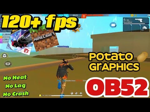 FREE FIRE MINECRAFT GRAPHICS OB52 🔥| FF BLACK SKY CONFIG | GRAFIK MINECRAFT FF LAG FIX CONFIG FILE 😍