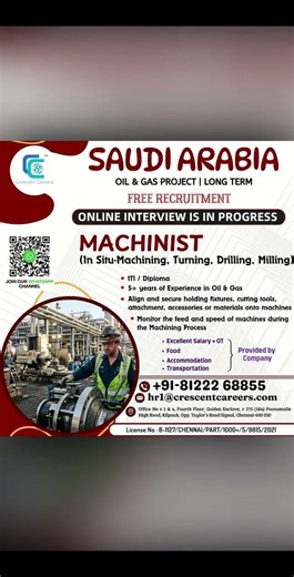 Gulf Jobs 13 April 2026 | Saudi & UAE Oil & Gas Jobs | Welders, Machinists, Riggers & Chef Vacancies