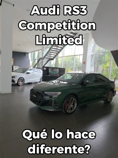 Audi RS3 Competition Limited. Son 750 unidades para todo el mundo, de las cuales 50 han sido asignadas a México . El motor permanece igual, hay algunos cambios en colores, los cuales son específicos para esta versión, fobra de carbono, rines y frenos y ajuste manual de compresión y rebote en los coilovers. Verde malaquita o blanco glaciar mate, con cual te quedas? #audiRS3 #audiRS3CompetitionLimited #rs3 #audiRS