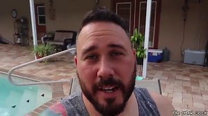 SOMETHING HAPPENED TO BUBBA WHEN SWIMMING - FULL GROWN MINI PIG