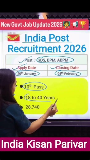 India Post GDS Recruitment 2026 | Post Office Recruitment 2026 | India Post GDS New Vacancy 2026