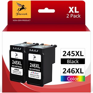 245XL Ink Cartridges for Canon ink 245 246 and Cannon 245 XL x 246XL Ink Cartridges for Canon PIXMA MG2522 TS3122 MX492 MX490 TR4500 TR4520 TS3322 Printer (2-Pack, Black, Tri-Color) - Walmart.com