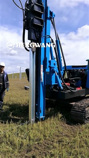 Solar Project Machine Piling Video - Photovoltaic Piling Machine