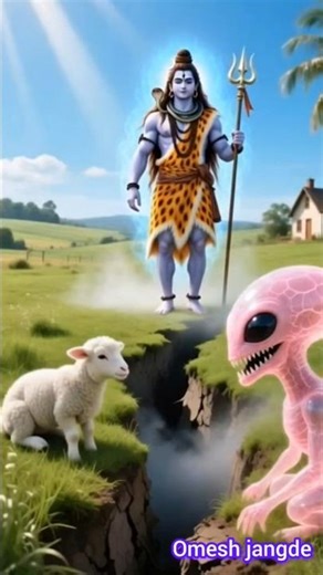 Alien ate the sheep! 😱 Mahadev saved his life like this 🙏 #Mahadev #Shorts