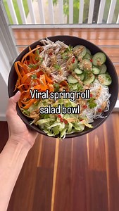 12K views · 79 reactions | ✨異 Viral SPRING ROLL SALAD BOWL with the...