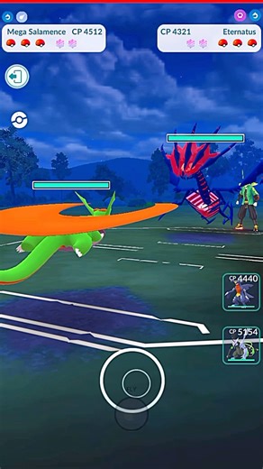 ✨️Mega Salamence VS Eternatus PVP Battle #pokemon