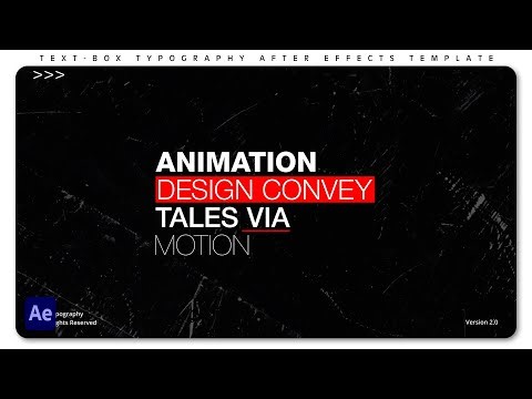 Text Box Typography After Effects Template | Free Download | Templates for Creators