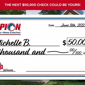 189 reactions · 32 shares | Ready for your $50,000 check? All you have to do is enter our Home Exterior Makeover contest and $50,000 worth of Champion upgrades could be yours! | Champion Windows & Home Exteriors | Facebook
