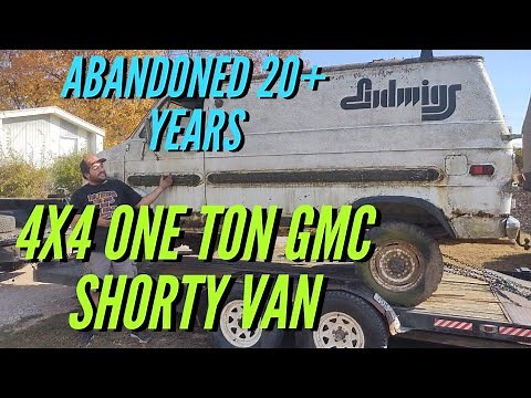 RESCUED! RARE 4x4 GMC ONE TON Van-Found Abandoned in Trailer Park 20 Years! The SNAGGIN' WAGON!