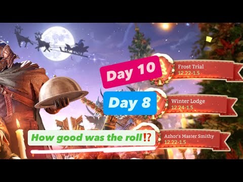 #watcherofrealms : Winter’s LODGE - Day 8 & Frost Trial - Day 10❗️