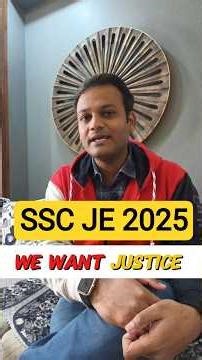 👨‍⚖️We want justice, SSC JE 2025 #sscje #shhreshthclass