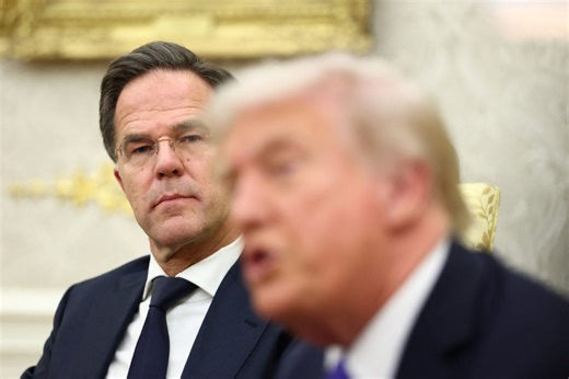 WATCH: Trump meets with NATO head Rutte after talks with Putin put on hold