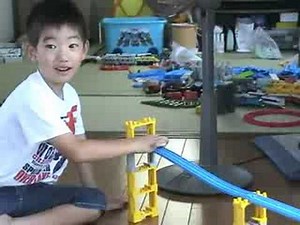 プラレールでピタゴラスイッチ