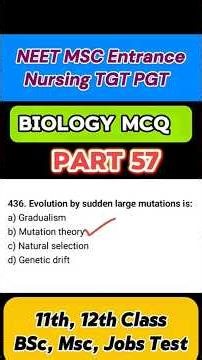 Biology MCQ Part 57 #neet #mcq #biology #class #class12 #class11 #shorts #viral #short #neet2026