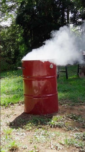 Haz tu propio ahumador con un tambor de aceite!