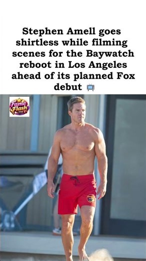 Stephen Amell Films Baywatch Reboot in Los Angeles#shortvideo #celebrity