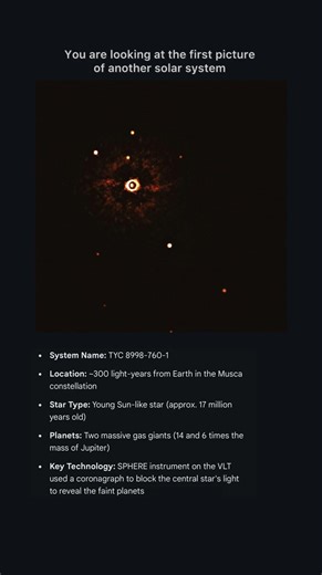 The first picture of another solar system!