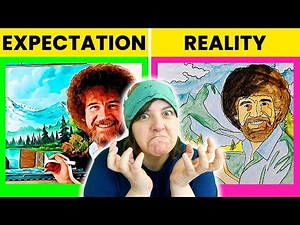 4 Stars on Amazon?! TESTING BOB ROSS PAINT BY NUMBERS CRAFT ART KIT SaltEcrafter #65