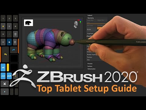 Zbrush 2020 Best Tablet Setup Guide for 2 in 1 or Microsoft Surface Pro, Surface Book, Surface Go