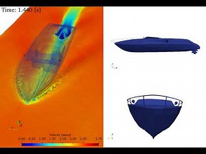 SPH Simulation of Flow Past a Boat Hull