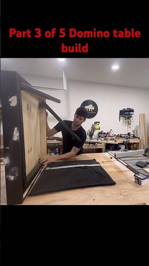 Domino table build slowly coming together #woodworking #hardwood #diy #dominotable #build #carpentry