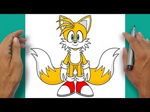 How to Draw TAILS Easy Step-by-step | Sonic 4