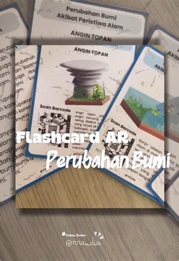 Kelas 5: Flashcard AR Perubahan Bumi untuk Pembelajaran