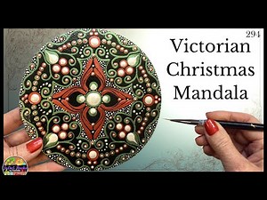 Victorian Christmas Mandala Step-by-Step Tutorial
