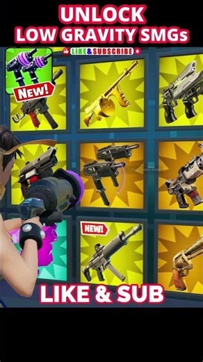 I LEAKED LOW GRAVITY SMG 1V1 with every gun FORTNITE @hivecr8 hivercr8