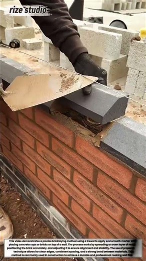 Perfect Brick Laying Technique | Clean & Professional Masonry Finish