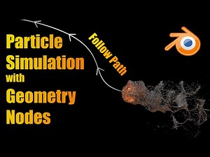 Make Your Particle Simulation in Blender Follow Path in Geometry Nodes / Simulation Nodes