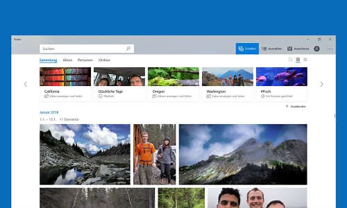 Windows 10 Fotos-App: Bilder verwalten mit der System-App