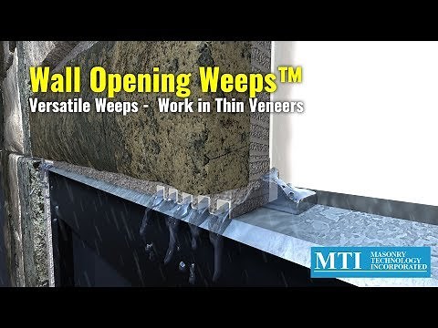 Advanced Masonry Weeps - Wall Opening Weeps for Rainscreen Drainage