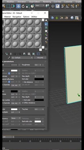 DAY 49 / 100 MIRROR MATERIAL #3dsmax #3d #shorts #trending #learning #vray #3danimation